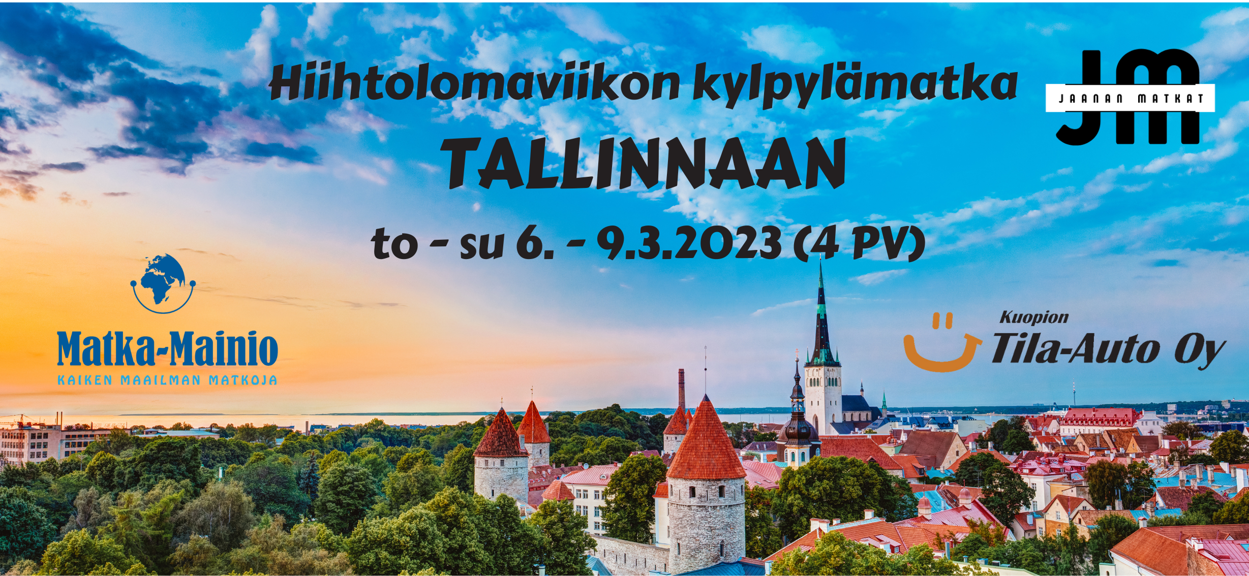 6. - 9.3.2023 Hiihtolomaviikon kylpylämatka Tallinnaan