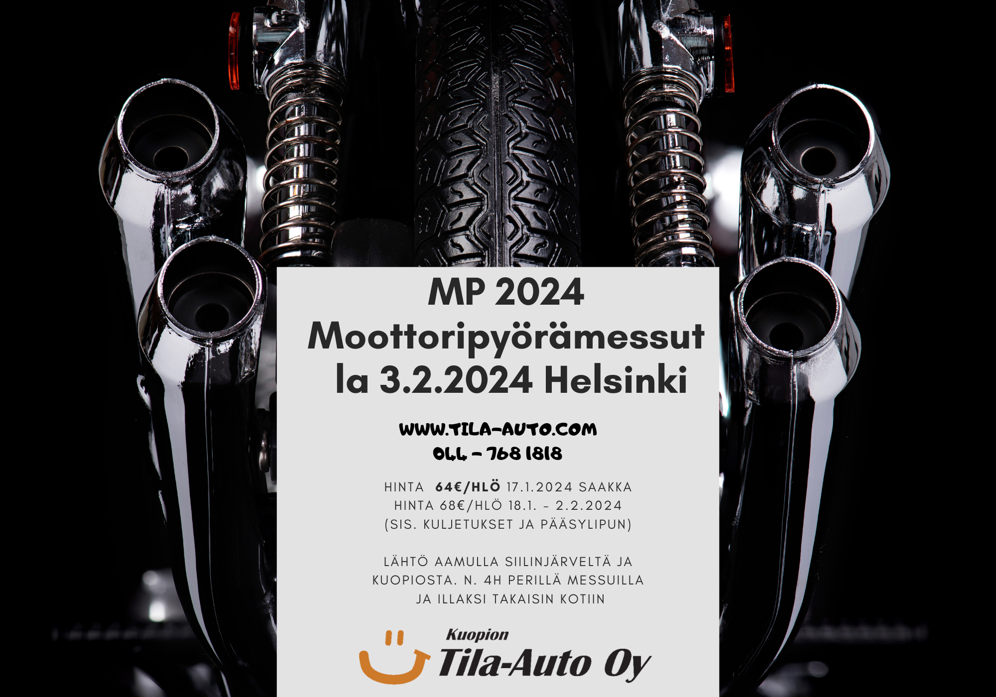 3.2.2024 Matka moottoripyörämessuille Helsinkiin - MP24
